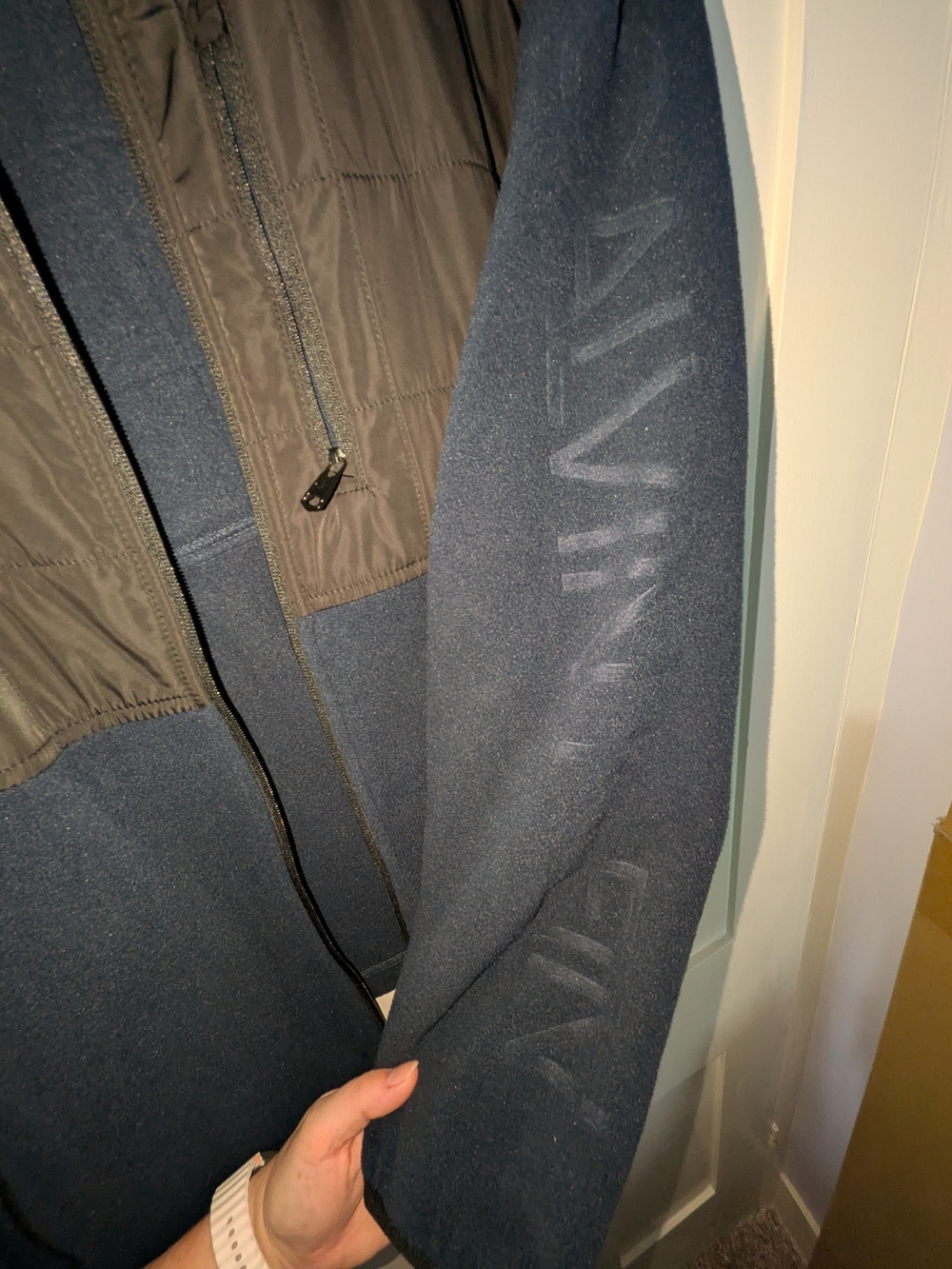 Calvin Klein Navy and Black Hybrid Performance Jacket - Picture 13 of 14